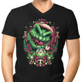 Christmas Boogeyman Men's V-Neck - Adult & Kids T-Shirts, Sweatshirts & Hoodies apparel design preview 1