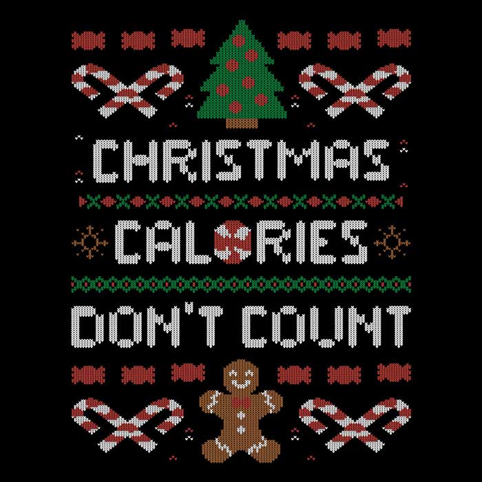 Christmas Calories Don't Count Men's Apparel - Adult & Kids T-Shirts, Sweatshirts & Hoodies apparel design preview 2