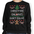 Christmas Calories Don't Count - Adult & Kids T-Shirts, Sweatshirts & Hoodies apparel design preview 1