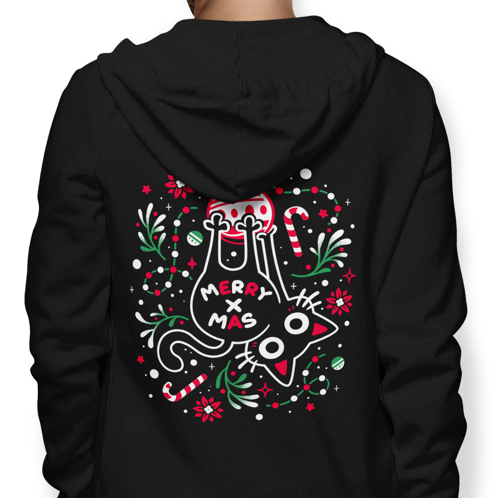 Christmas Cat Butt - Adult & Kids T-Shirts, Sweatshirts & Hoodies apparel design preview 1