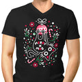 Christmas Cat Butt Men's V-Neck - Adult & Kids T-Shirts, Sweatshirts & Hoodies apparel design preview 1