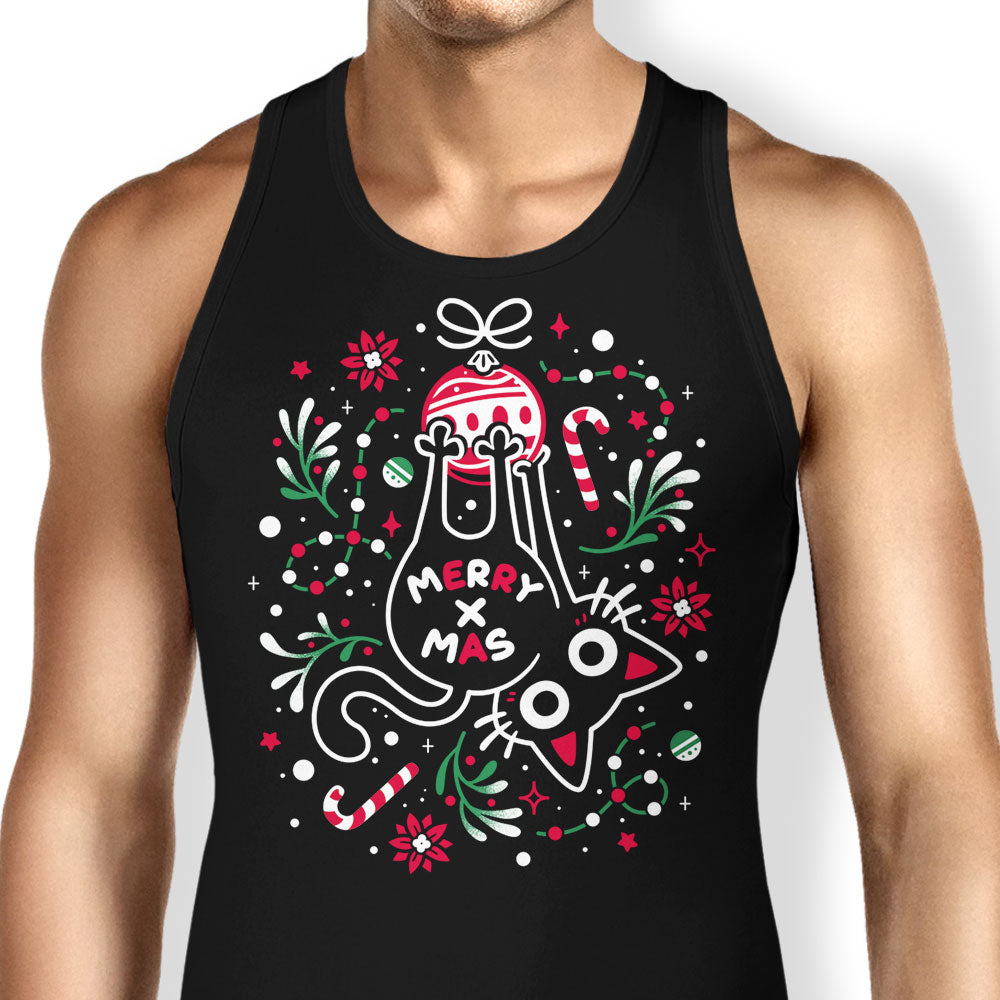 Christmas Cat Butt Tank Top - Adult & Kids T-Shirts, Sweatshirts & Hoodies apparel design preview 1