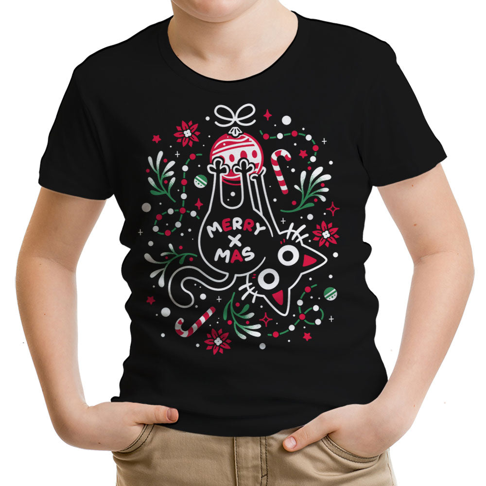 Christmas Cat Butt Youth Apparel - Adult & Kids T-Shirts, Sweatshirts & Hoodies apparel design preview 1