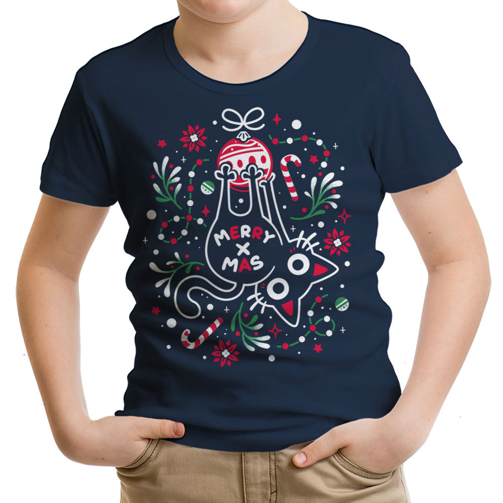 Christmas Cat Butt Youth Apparel - Adult & Kids T-Shirts, Sweatshirts & Hoodies apparel design preview 2