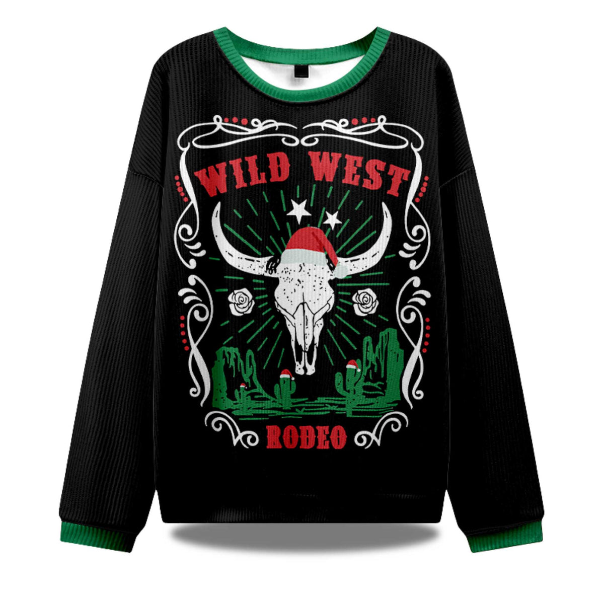 Christmas Cow Skull Ugly Christmas Sweater product image