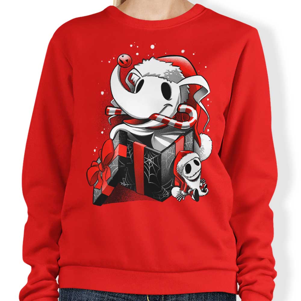 Christmas Ghost Dog - Adult & Kids T-Shirts, Sweatshirts & Hoodies apparel design preview 1