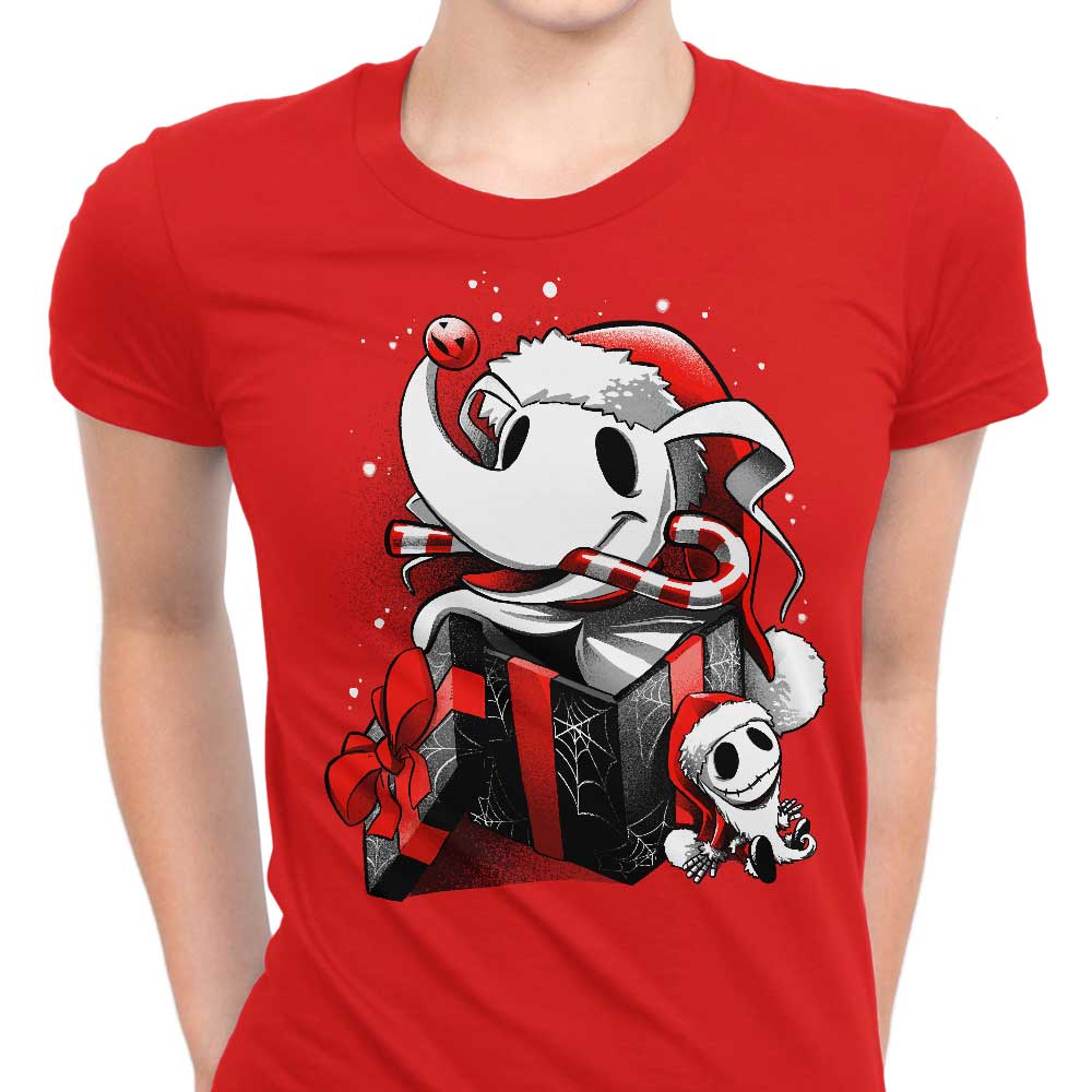 Christmas Ghost Dog Women's Apparel - Adult & Kids T-Shirts, Sweatshirts & Hoodies apparel design preview 1