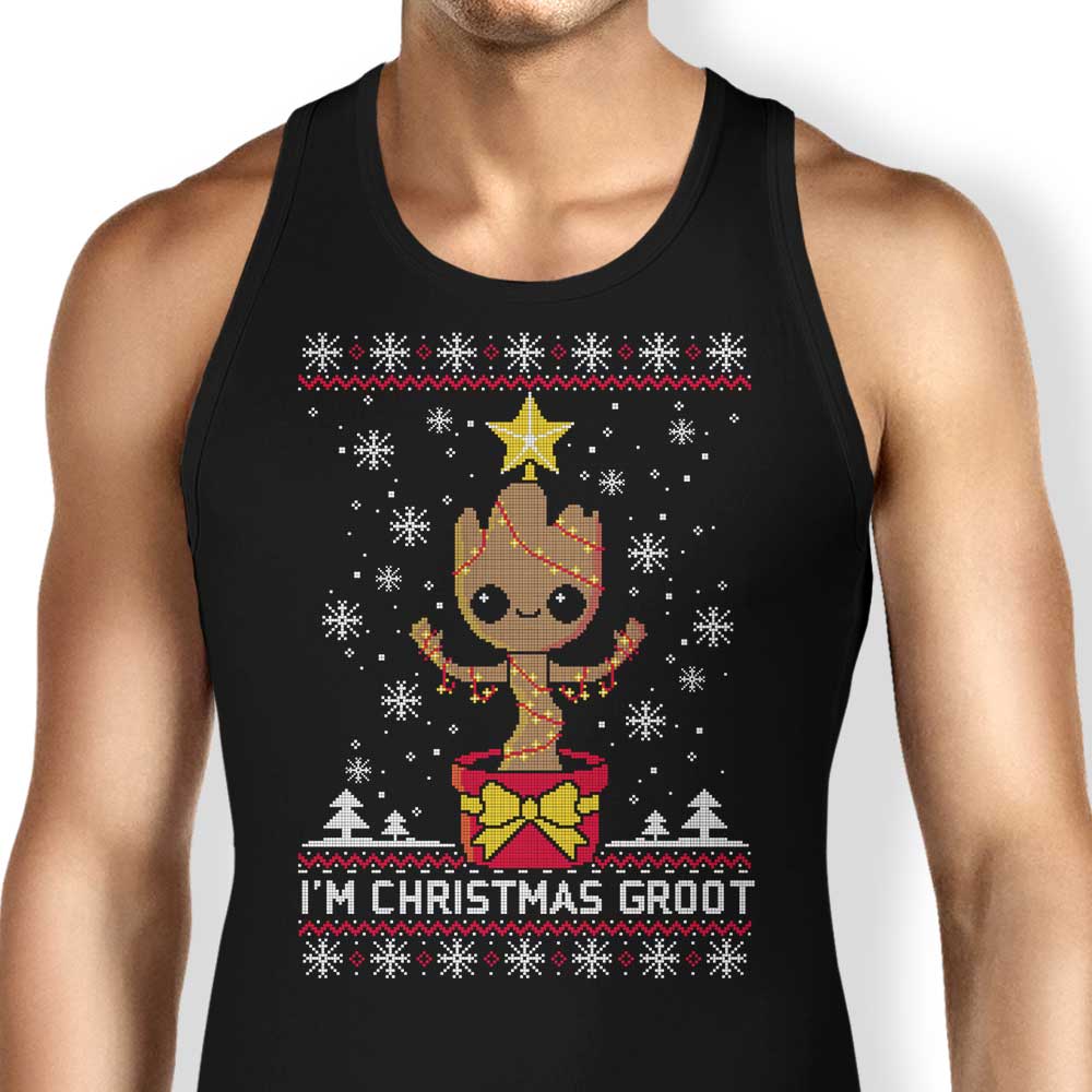 Christmas Groot Tank Top - Adult & Kids T-Shirts, Sweatshirts & Hoodies apparel design preview 1