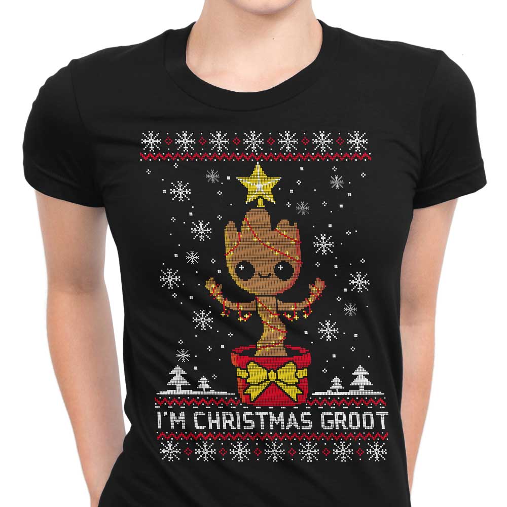 Christmas Groot Women's Apparel - Adult & Kids T-Shirts, Sweatshirts & Hoodies apparel design preview 1