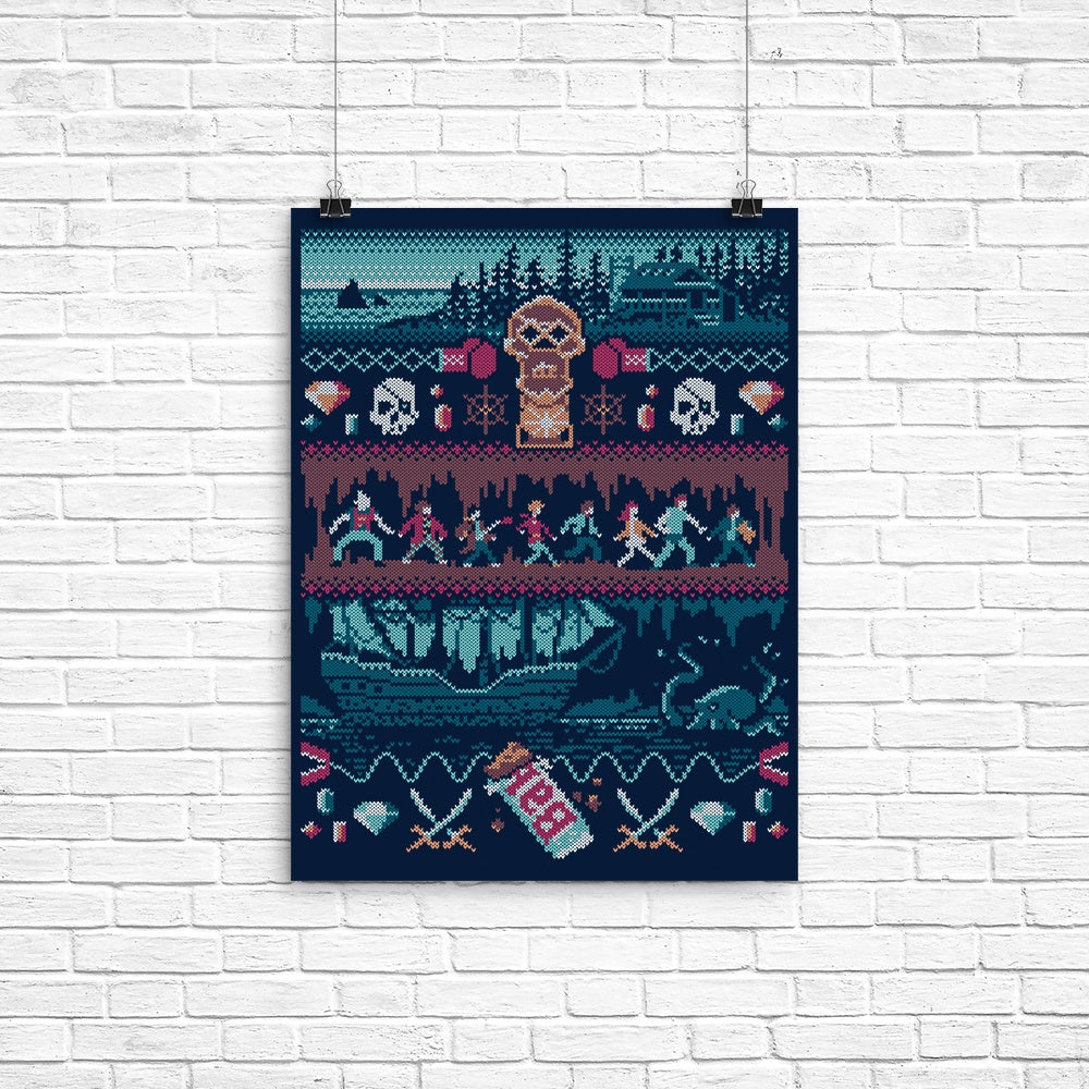 Christmas in the Goondocks Poster - Adult & Kids T-Shirts, Sweatshirts & Hoodies apparel design preview 1