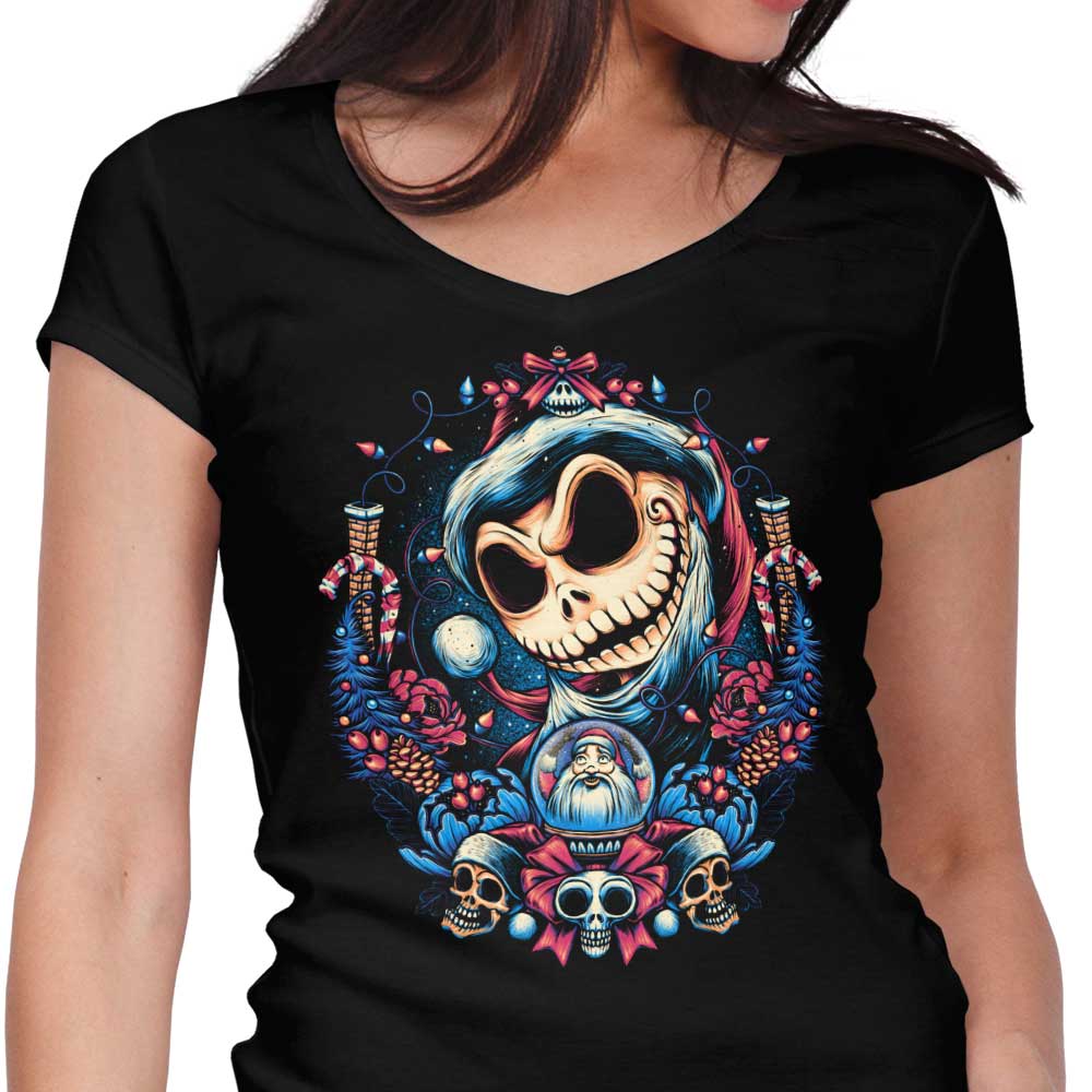Christmas King Women's V-Neck - Adult & Kids T-Shirts, Sweatshirts & Hoodies apparel design preview 1