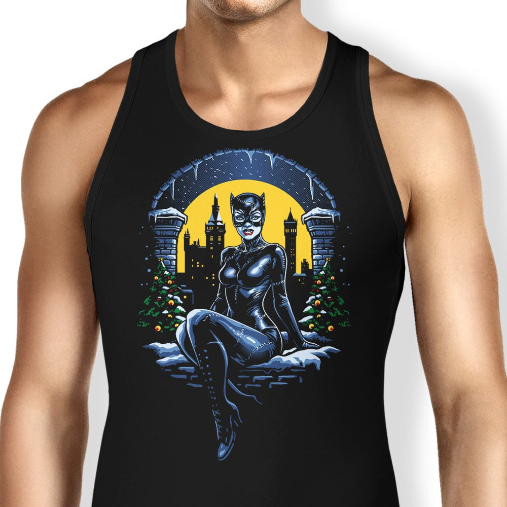 Christmas Kitty Tank Top - Adult & Kids T-Shirts, Sweatshirts & Hoodies apparel design preview 1