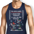 Christmas List Sweater Tank Top - Adult & Kids T-Shirts, Sweatshirts & Hoodies apparel design preview 1
