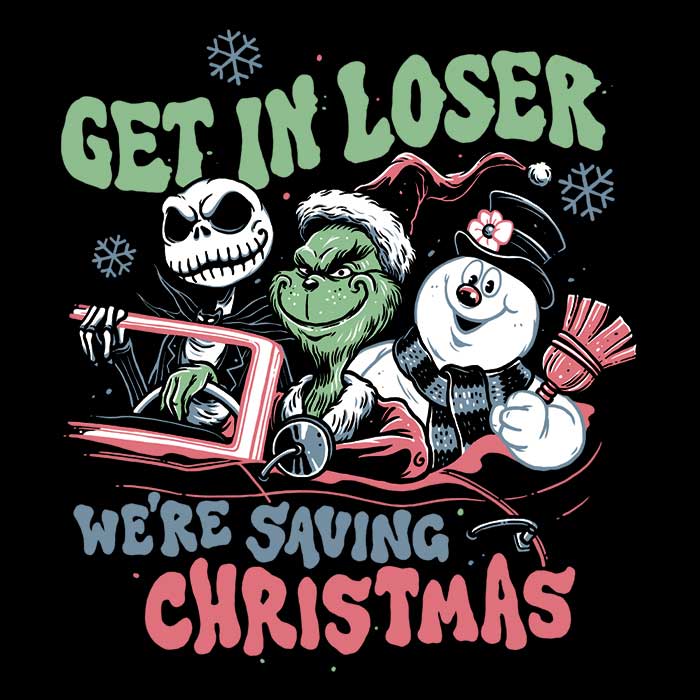 Christmas Losers Men's Apparel - Adult & Kids T-Shirts, Sweatshirts & Hoodies apparel design preview 2