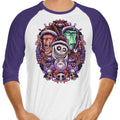 Christmas Mischief 3/4 Sleeve Raglan - Adult & Kids T-Shirts, Sweatshirts & Hoodies apparel design preview 1