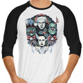 Christmas Monsters 3/4 Sleeve Raglan - Adult & Kids T-Shirts, Sweatshirts & Hoodies apparel design preview 1