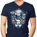 Christmas Monsters Men's V-Neck - Adult & Kids T-Shirts, Sweatshirts & Hoodies apparel design preview 1