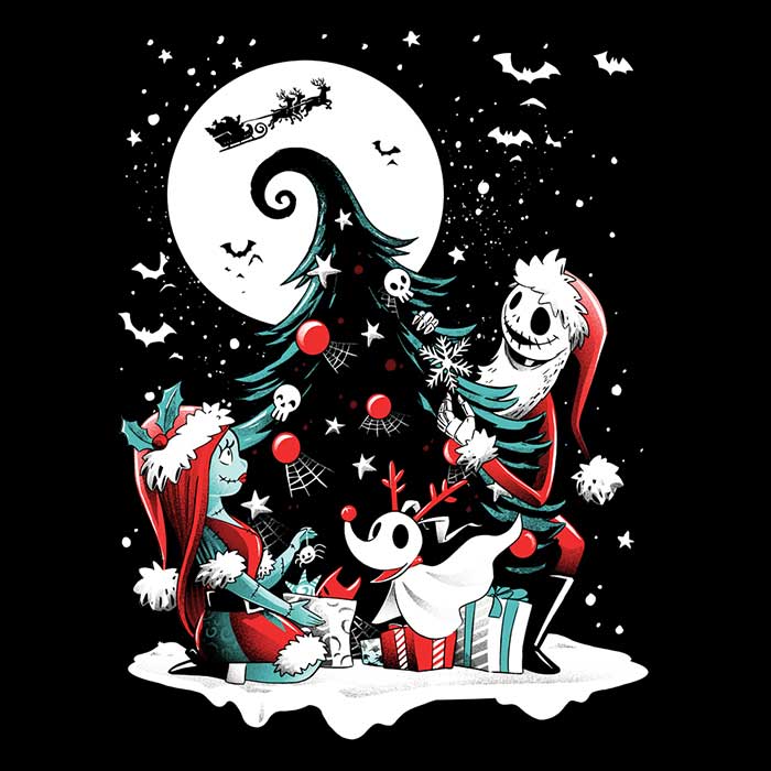 Christmas Nightmare - Adult & Kids T-Shirts, Sweatshirts & Hoodies apparel design preview 2