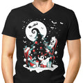 Christmas Nightmare Men's V-Neck - Adult & Kids T-Shirts, Sweatshirts & Hoodies apparel design preview 1