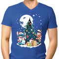 Christmas Ohana Men's V-Neck - Adult & Kids T-Shirts, Sweatshirts & Hoodies apparel design preview 1