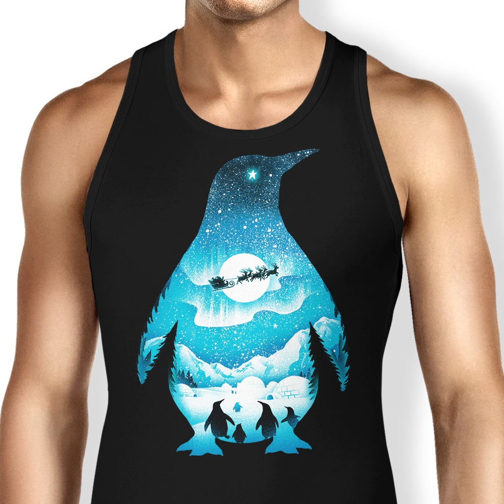 Christmas Penguin Tank Top - Adult & Kids T-Shirts, Sweatshirts & Hoodies apparel design preview 1