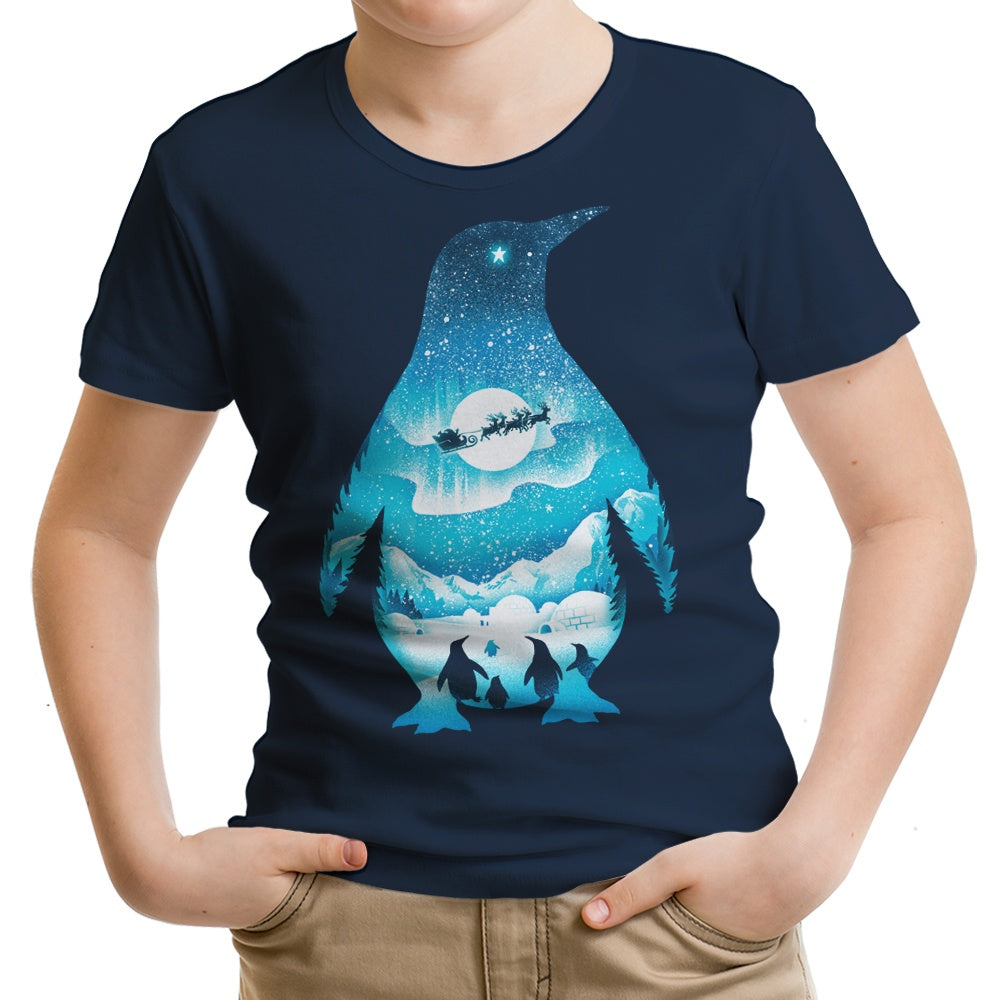 Christmas Penguin Youth Apparel - Adult & Kids T-Shirts, Sweatshirts & Hoodies apparel design preview 2