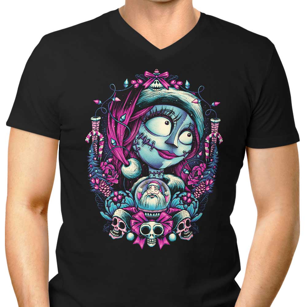 Christmas Ragdoll Men's V-Neck - Adult & Kids T-Shirts, Sweatshirts & Hoodies apparel design preview 1