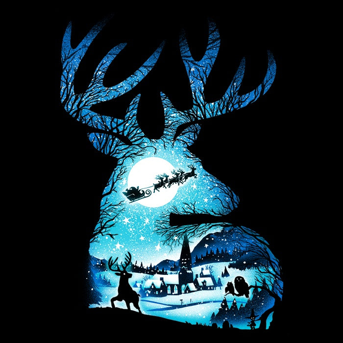 Christmas Reindeer Men's Apparel - Adult & Kids T-Shirts, Sweatshirts & Hoodies apparel design preview 2