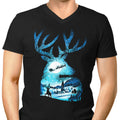 Christmas Reindeer Men's V-Neck - Adult & Kids T-Shirts, Sweatshirts & Hoodies apparel design preview 1