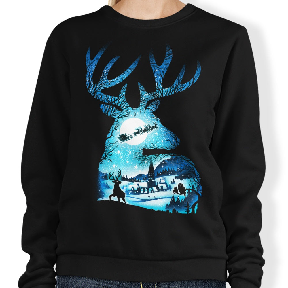 Christmas Reindeer - Adult & Kids T-Shirts, Sweatshirts & Hoodies apparel design preview 1