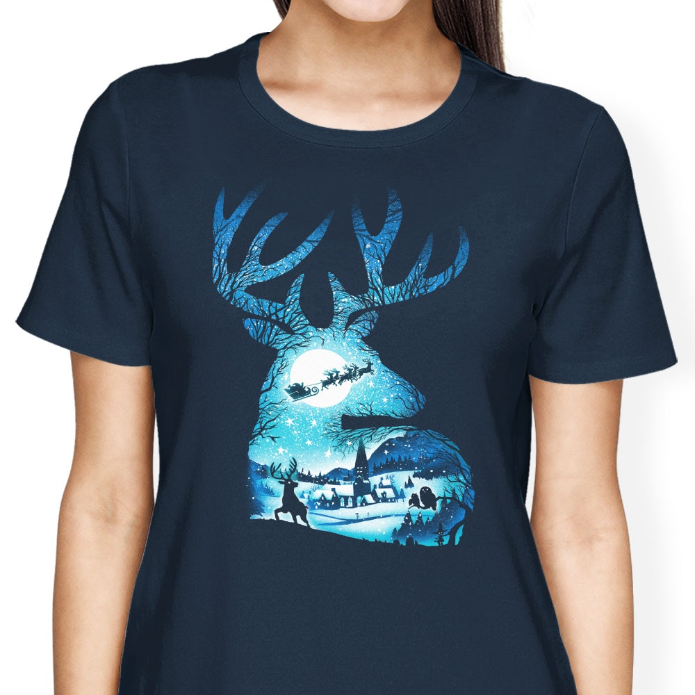 Christmas Reindeer Women's Apparel - Adult & Kids T-Shirts, Sweatshirts & Hoodies apparel design preview 2