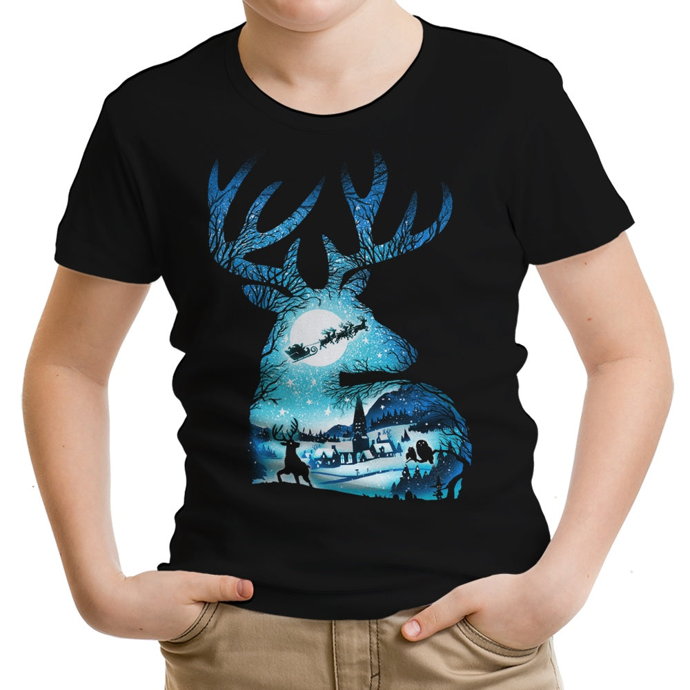 Christmas Reindeer Youth Apparel - Adult & Kids T-Shirts, Sweatshirts & Hoodies apparel design preview 1