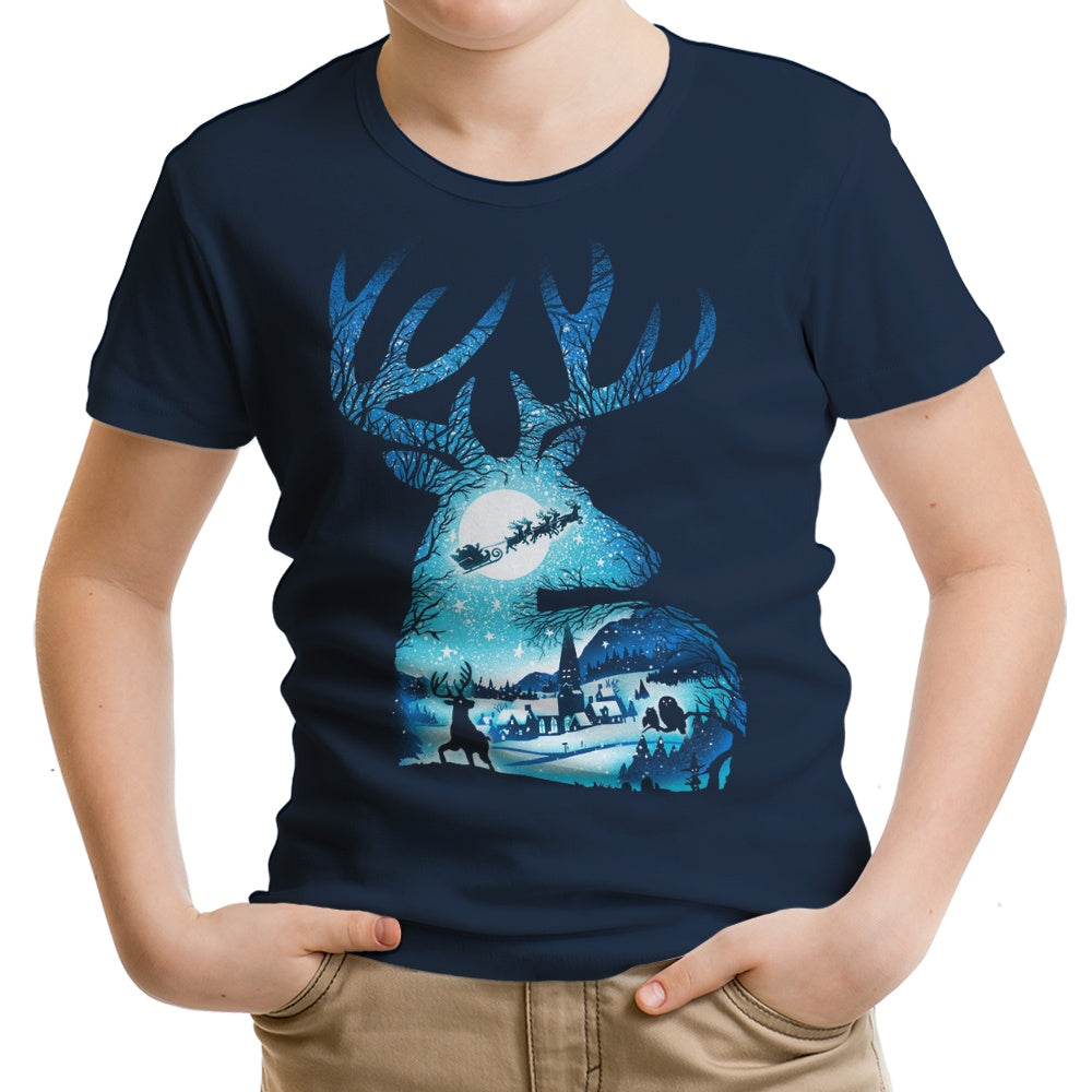 Christmas Reindeer Youth Apparel - Adult & Kids T-Shirts, Sweatshirts & Hoodies apparel design preview 2