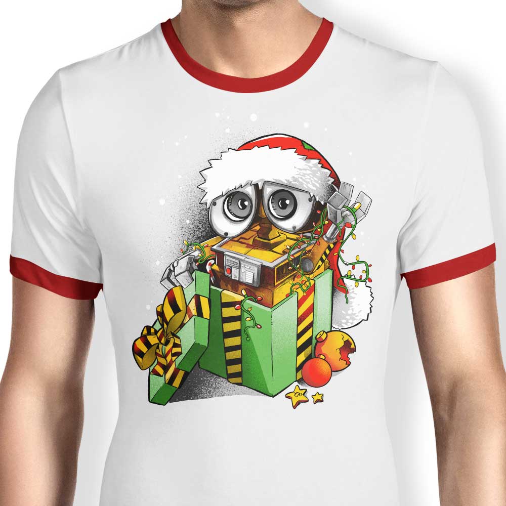 Christmas Robot Ringer - Adult & Kids T-Shirts, Sweatshirts & Hoodies apparel design preview 1