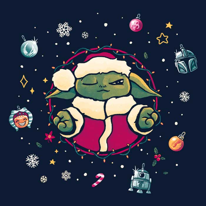 Christmas Tree Meditation Men's Apparel - Adult & Kids T-Shirts, Sweatshirts & Hoodies apparel design preview 2