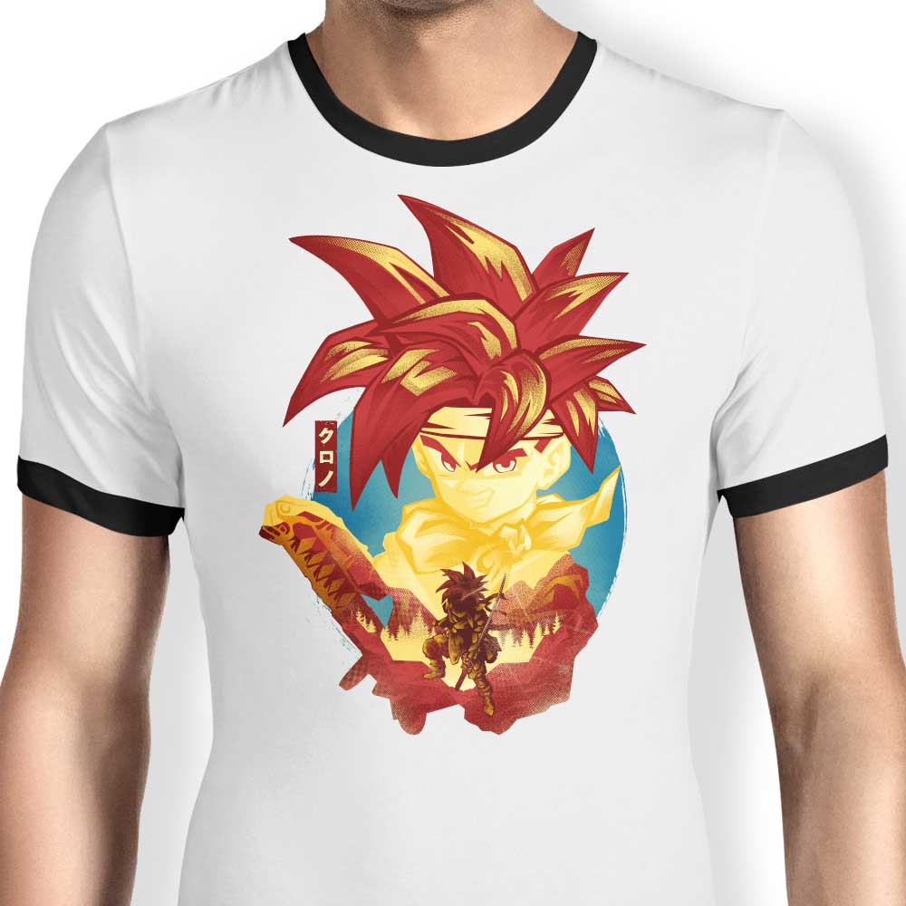 Chrono Attack Ringer - Adult & Kids T-Shirts, Sweatshirts & Hoodies apparel design preview 1