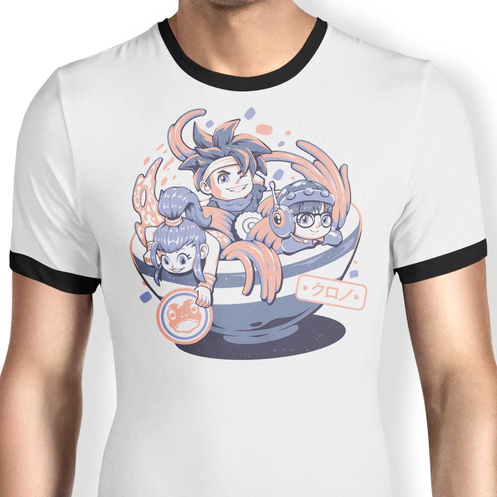 Chrono Bowl Ringer - Adult & Kids T-Shirts, Sweatshirts & Hoodies apparel design preview 1