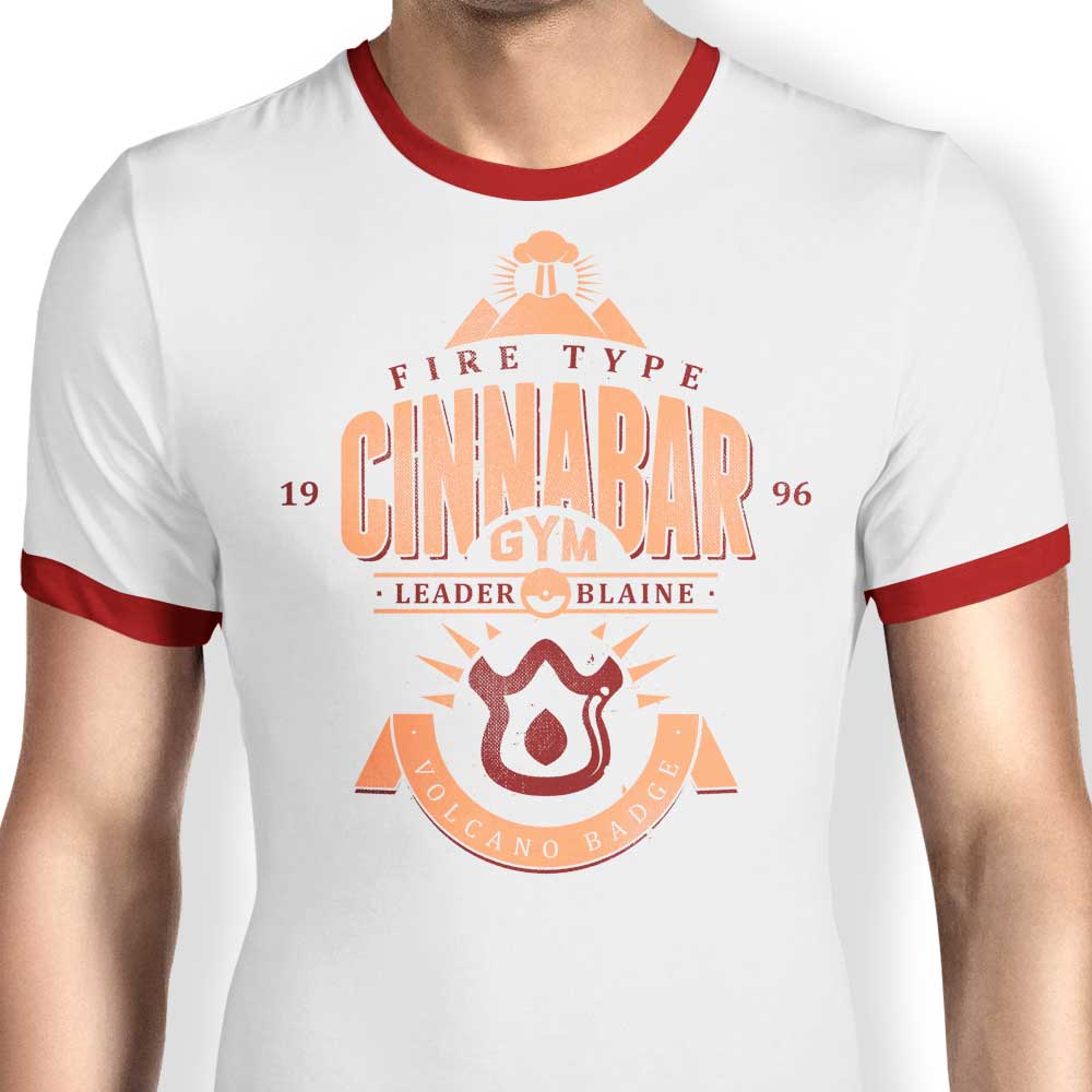 Cinnabar Island Gym Ringer - Adult & Kids T-Shirts, Sweatshirts & Hoodies apparel design preview 1