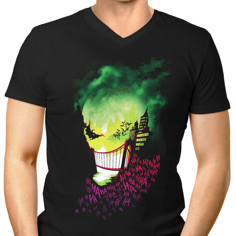 City of Smiles Men's V-Neck - Adult & Kids T-Shirts, Sweatshirts & Hoodies apparel design preview 1
