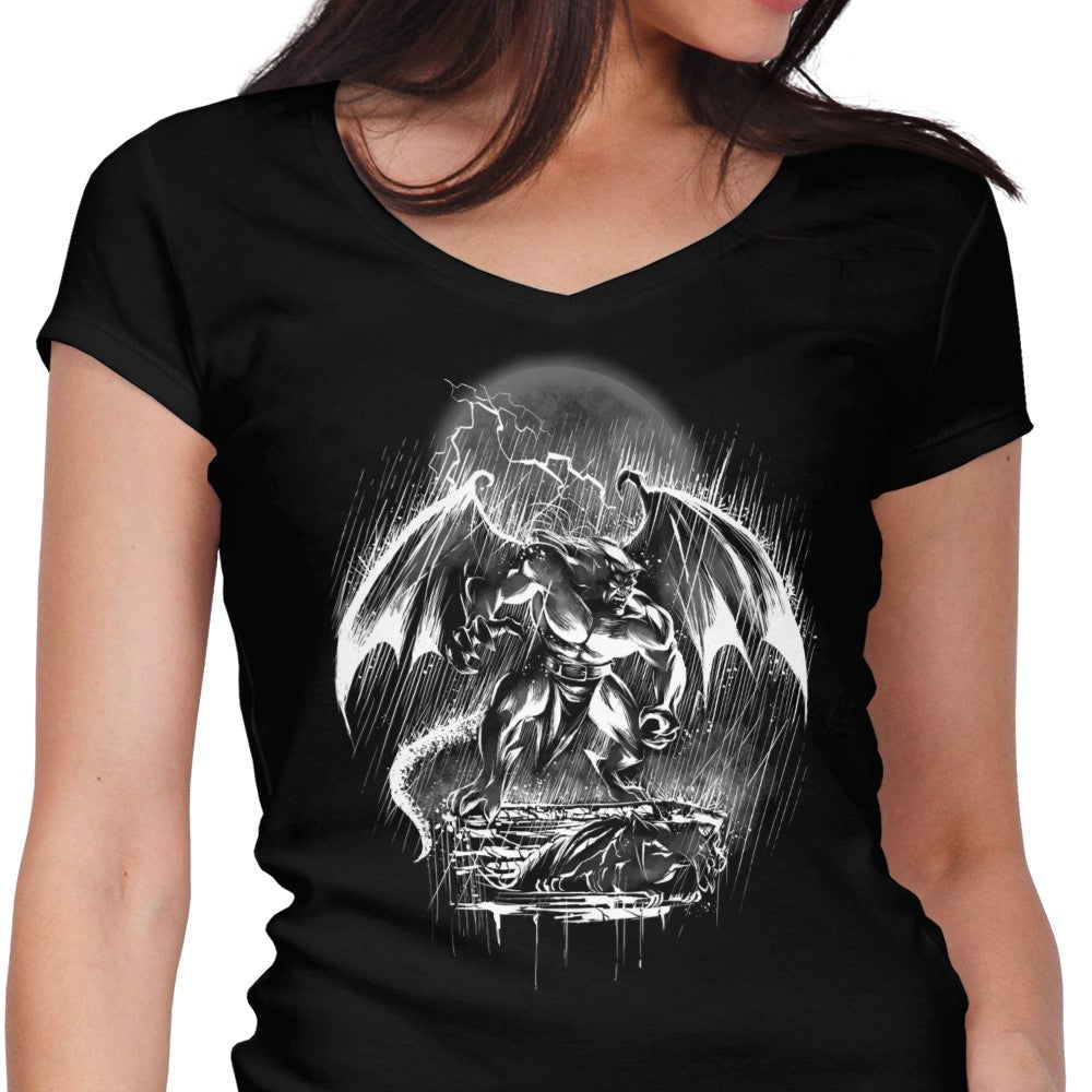 City Protector Women's V-Neck - Adult & Kids T-Shirts, Sweatshirts & Hoodies apparel design preview 1
