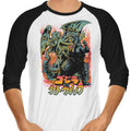 Clash of Gods 3/4 Sleeve Raglan - Adult & Kids T-Shirts, Sweatshirts & Hoodies apparel design preview 1