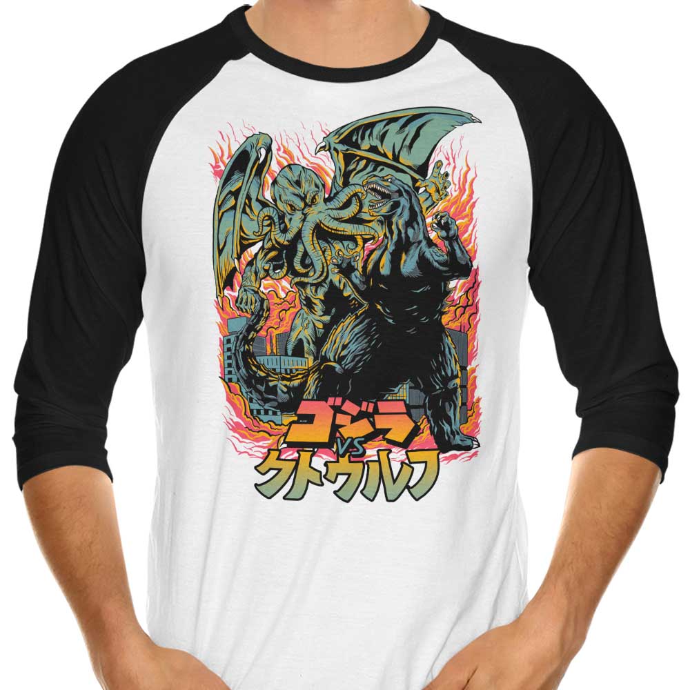 Clash of Gods 3/4 Sleeve Raglan - Adult & Kids T-Shirts, Sweatshirts & Hoodies apparel design preview 1