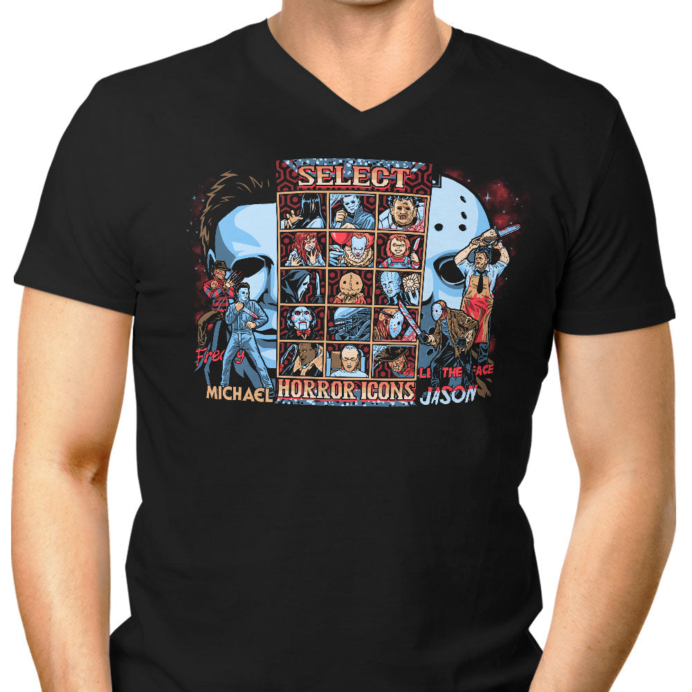 Clash of Horror Men's V-Neck - Adult & Kids T-Shirts, Sweatshirts & Hoodies apparel design preview 1