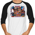 Clash of Spiders 3/4 Sleeve Raglan - Adult & Kids T-Shirts, Sweatshirts & Hoodies apparel design preview 1