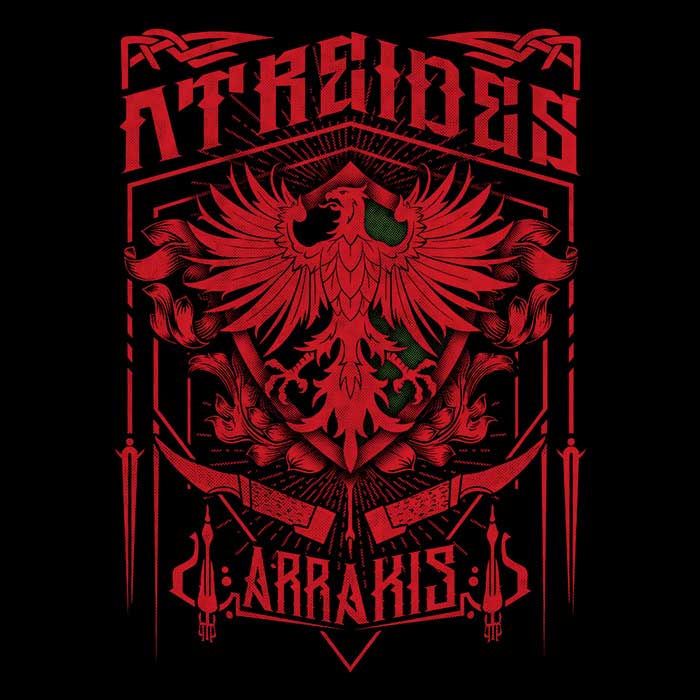 Classic Atreides Men's Apparel - Adult & Kids T-Shirts, Sweatshirts & Hoodies apparel design preview 2