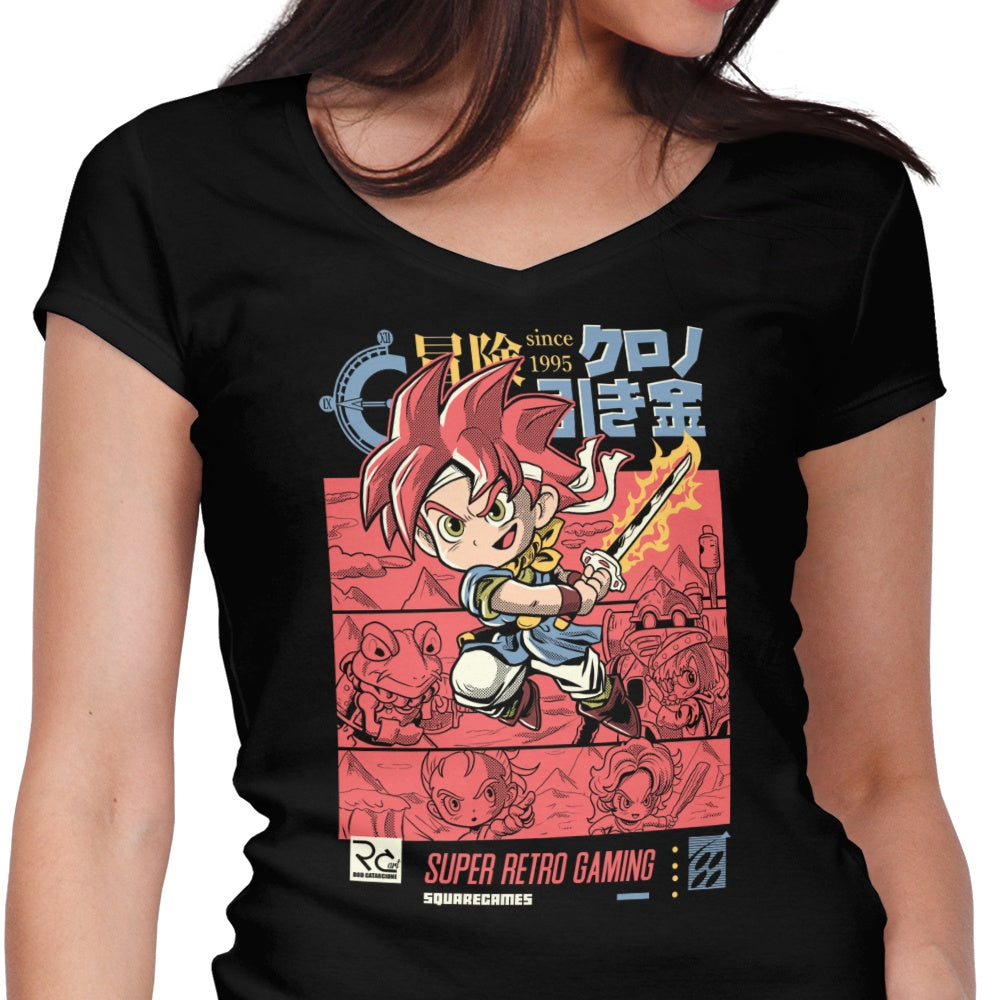 Classic Chrono Women's V-Neck - Adult & Kids T-Shirts, Sweatshirts & Hoodies apparel design preview 1