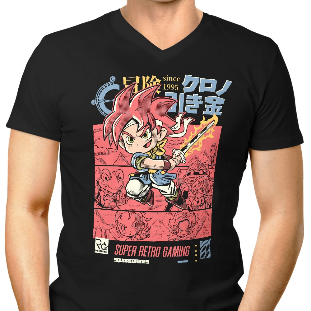 Classic Chrono Men's V-Neck - Adult & Kids T-Shirts, Sweatshirts & Hoodies apparel design preview 1