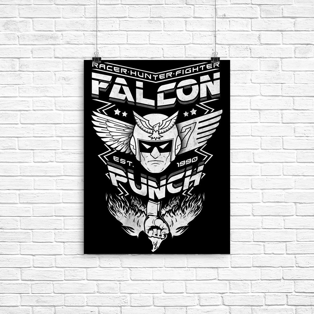 Classic Falcon Poster - Adult & Kids T-Shirts, Sweatshirts & Hoodies apparel design preview 1