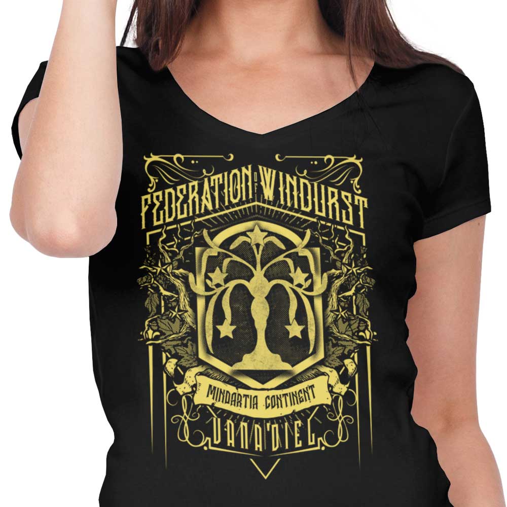 Classic Federation Women's V-Neck - Adult & Kids T-Shirts, Sweatshirts & Hoodies apparel design preview 2