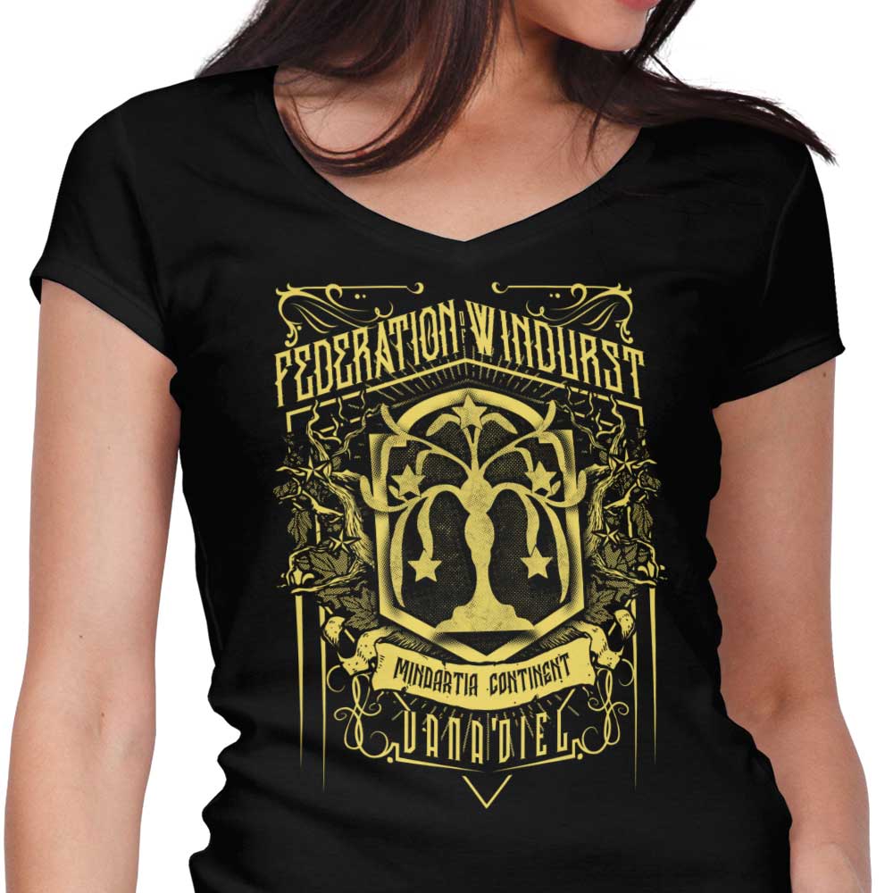 Classic Federation Women's V-Neck - Adult & Kids T-Shirts, Sweatshirts & Hoodies apparel design preview 1
